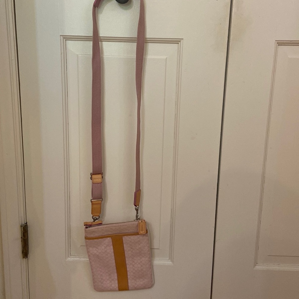 Coach, crossbody purse, pink